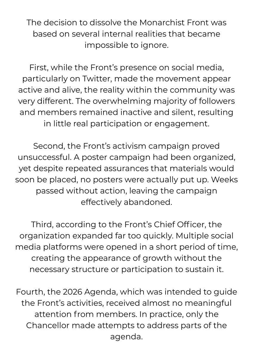 The Monarchist Front tweet media