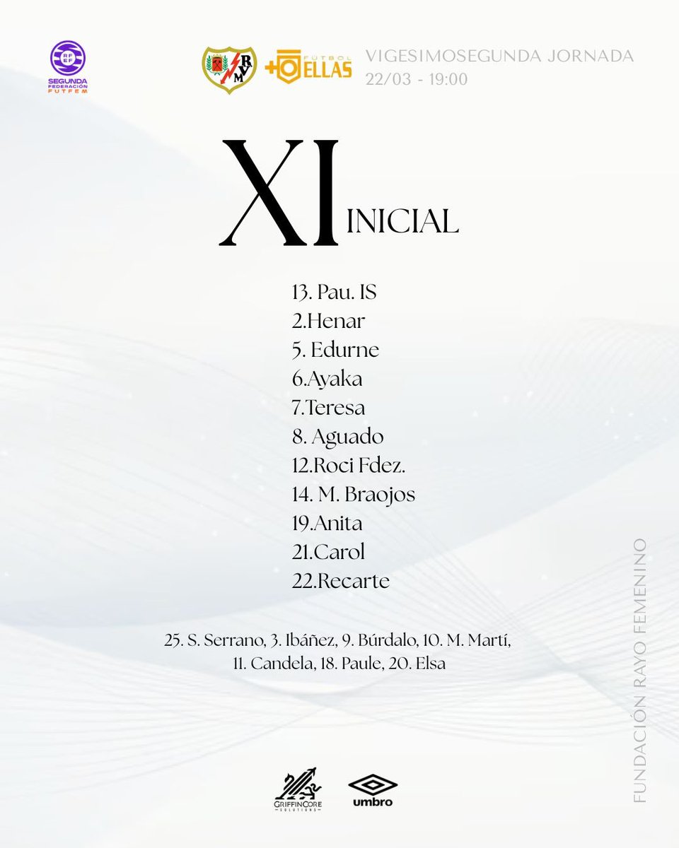 Fundación Rayo Femenino tweet media