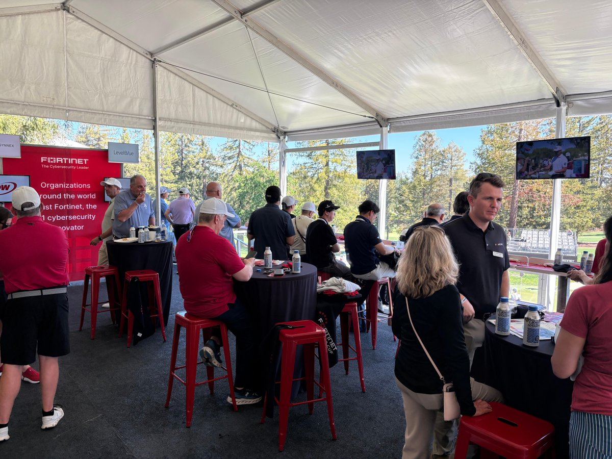 Fortinet's tweet image. Final day on the course! ⛳️ 🏁

The @LPGA Fortinet Founders Cup 2026 wraps today, bringing an incredible week of competition and innovation to a close. Our #Fortinet team has been helping secure experiences on and off the course.

📍 Connect with our experts and leadership and