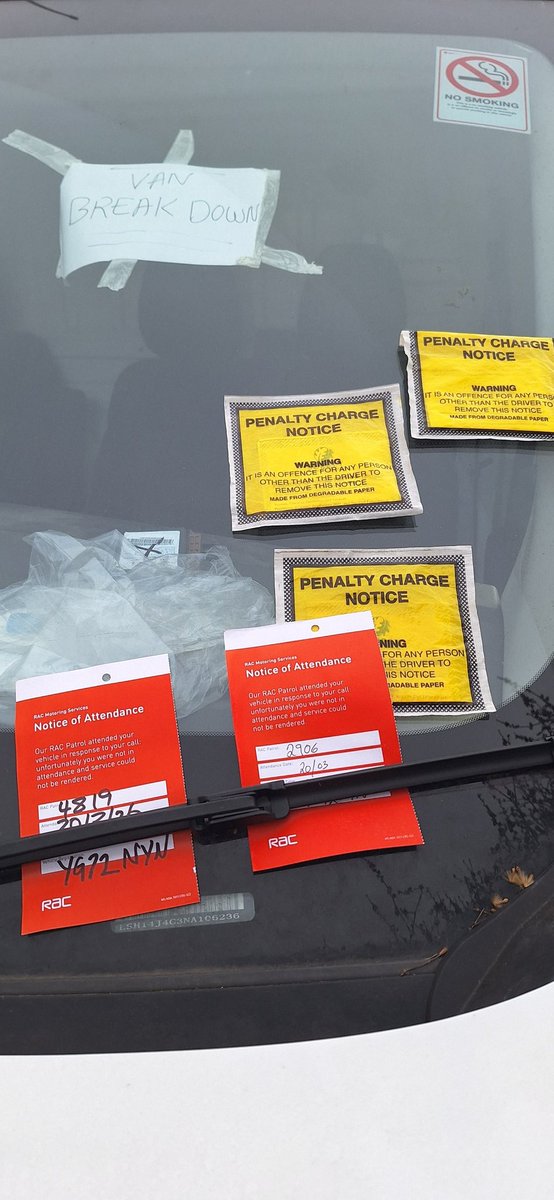 llcoolj40's tweet photo. It now has 3 parking tickets and two cards from the RAC! What are you doing about it? https://t.co/vmUnk7db8j