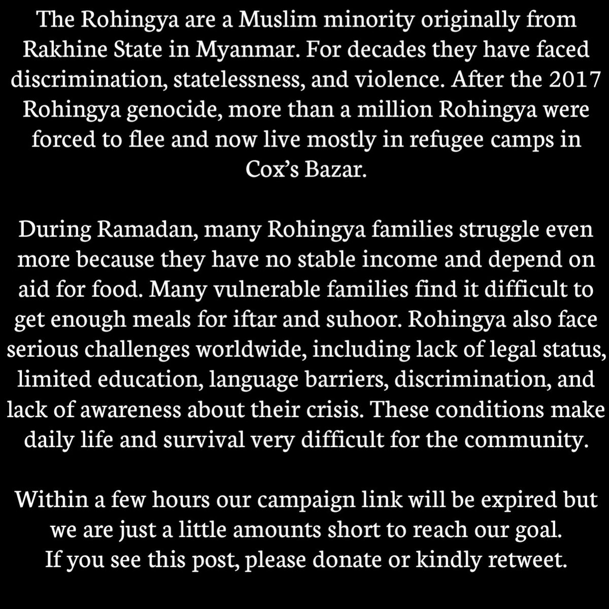 Rohingya Community Partners (RCP) tweet media