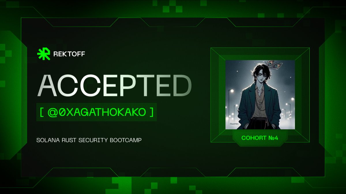 Excited to be part of upcoming <a href="/rektoff_xyz/">Rektoff</a> cohort!