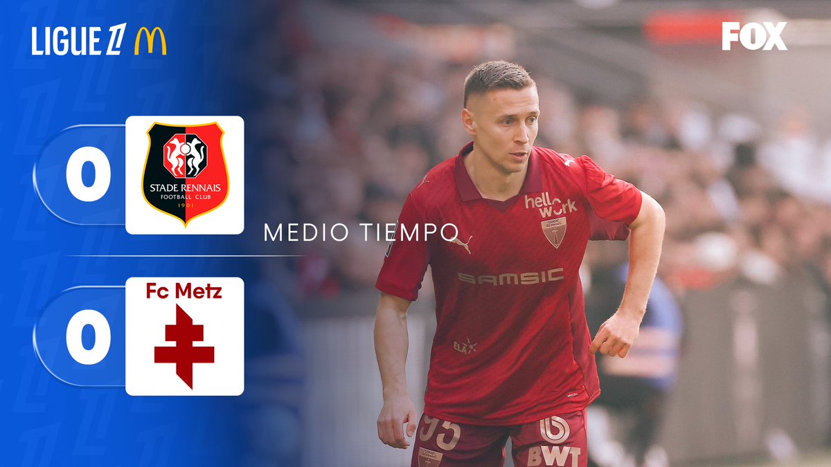 somos_FOX's tweet image. ¡AÚN NO LLEGA EL GOL, NOS VAMOS EN CERO AL MEDIO TIEMPO!🔥

#Rennes 0-0 #Metz

⚫️ EN VIVO por FOX ONE 👉 foxone.mx/event/New-Game…

#Ligue1 🇫🇷