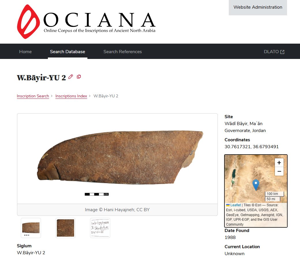 OCIANA_OSU's tweet image. #Tomorrow on #OCIANA - Many have been waiting for an up-to-date edition of the Bayir inscription, based on high-quality photographs and an examination of the stone itself. That will be online tomorrow! Stay Tuned!