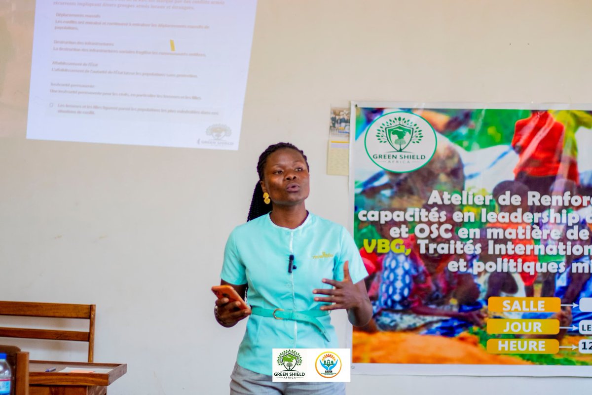 GreenShield243's tweet photo. Green Shield Africa Renforce les capacités des organisations de la société civile du sud-Kivu en Droits humains,  #VBG, Droit humanitaire International et la politique migratoire à #Bukavu, R.D Congo https://t.co/wv5XclP9T9