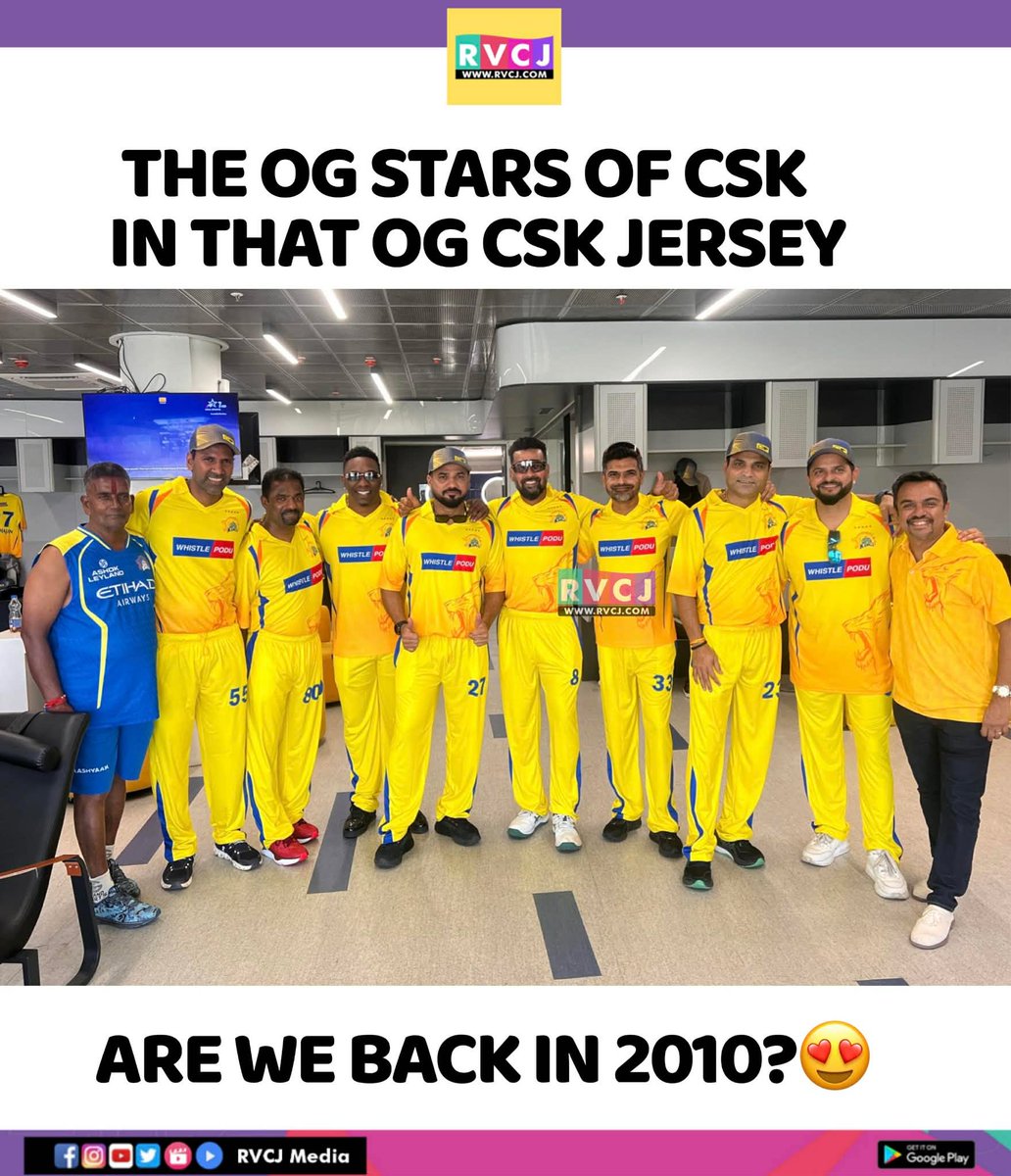 The OG stars of CSK 🦁💛🔥