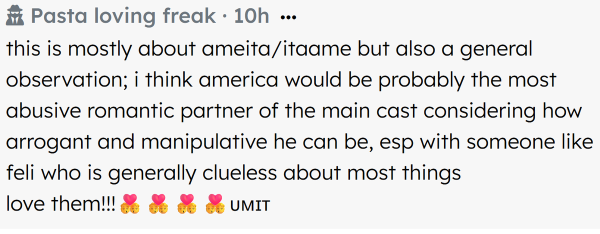 Hetalia confessions for all (=ヮ=)೨ tweet media