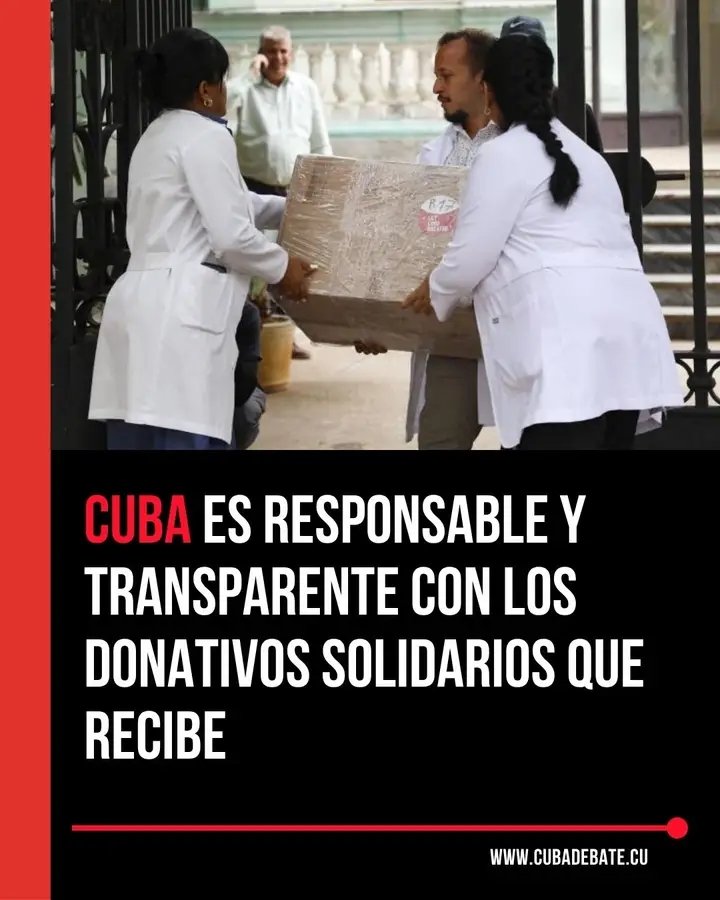 🇨🇺,la cooperación internacional se convierte en un pilar fundamental para complementar los esfuerzos nacionales, y paliar las afectaciones a la población,como  consecuencia del cerco imperial.