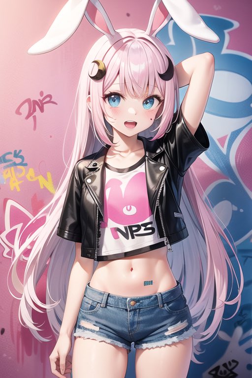 月夜のうさぎAIart tweet media