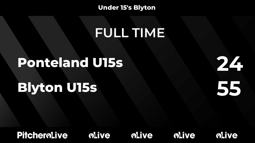 Blyth_RFC's tweet photo. FULL TIME: Ponteland U15s 24 - 55 Blyton U15s
#PONBLY #Pitchero
https://t.co/M4c6rvUIvL https://t.co/LM9T5FDdsM