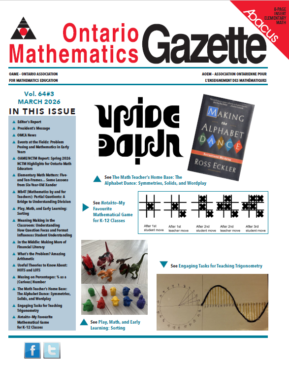 OAME Gazette Editor tweet media