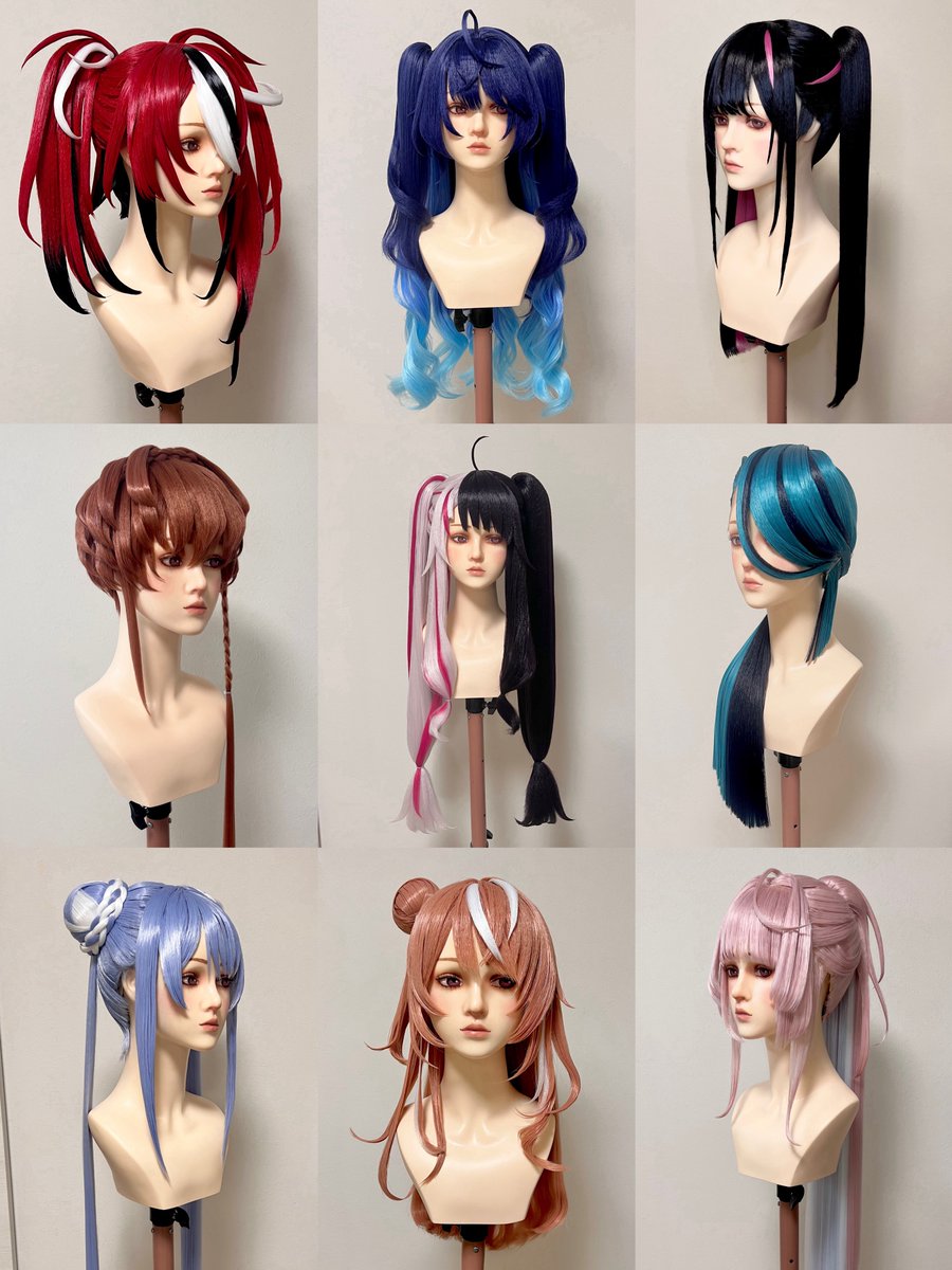 __mugi_cha_'s tweet photo. コスプレウィッグ制作しています✂︎

束感・立体感・シルエット再現を大切に
一点ずつ丁寧に制作しています

オーダー受付中です
ご相談はDMまでお気軽にどうぞ◎

#コスプレウィッグ #ウィッグオーダー https://t.co/ALgC4dBeuB