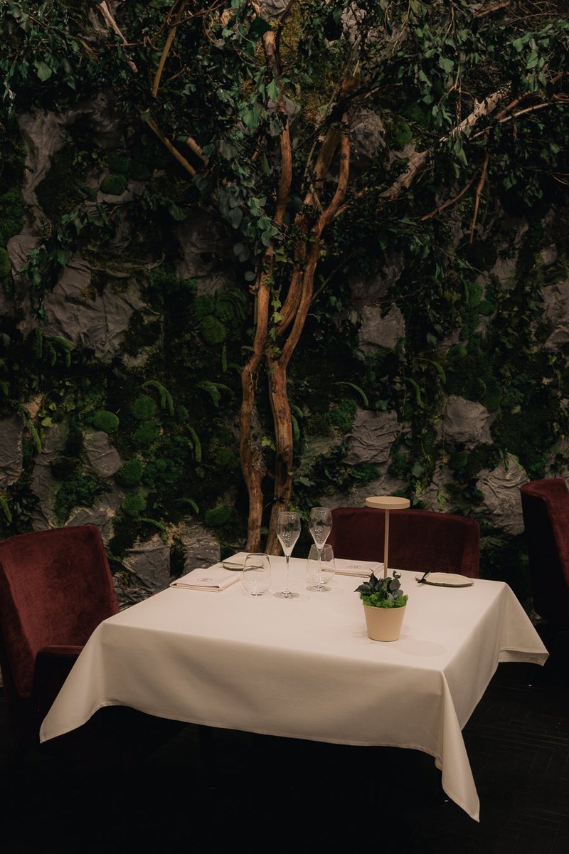 NutaRestaurant's tweet photo. The restaurant’s new interior is a green oasis in the heart of the capital. We invite you to reserve the last available spots for dinner in May. https://t.co/9EeVHbqJEK