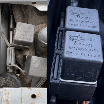 tigerforgeparts's tweet photo. New relay holder design — now out in the wild 👍

Original rubber parts age badly, split, and stop supporting the wiring and relays.

TPU replacement to retain flexibility for longer and outlast OEM.

https://t.co/Jx09dC0nPQ

#Triumph #Motorcycles #3DPrinting https://t.co/bv83U14b7o