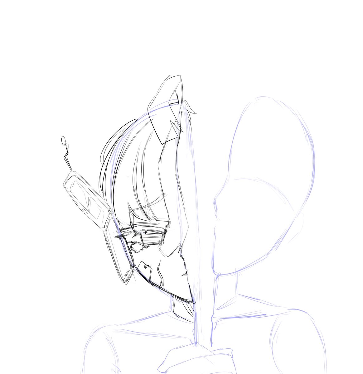 かわいそう
#イラスト
#今月描いた絵を晒そう
#女の子イラスト