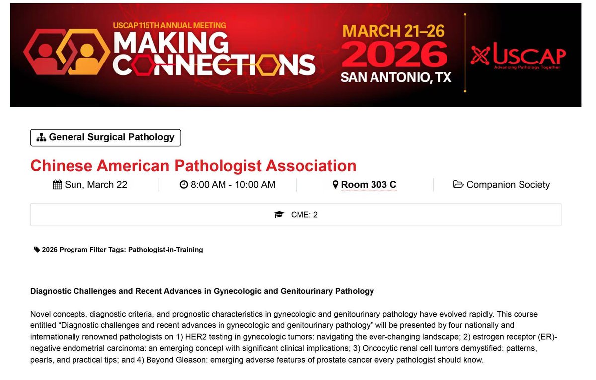 Chinese American Pathologists Association tweet media