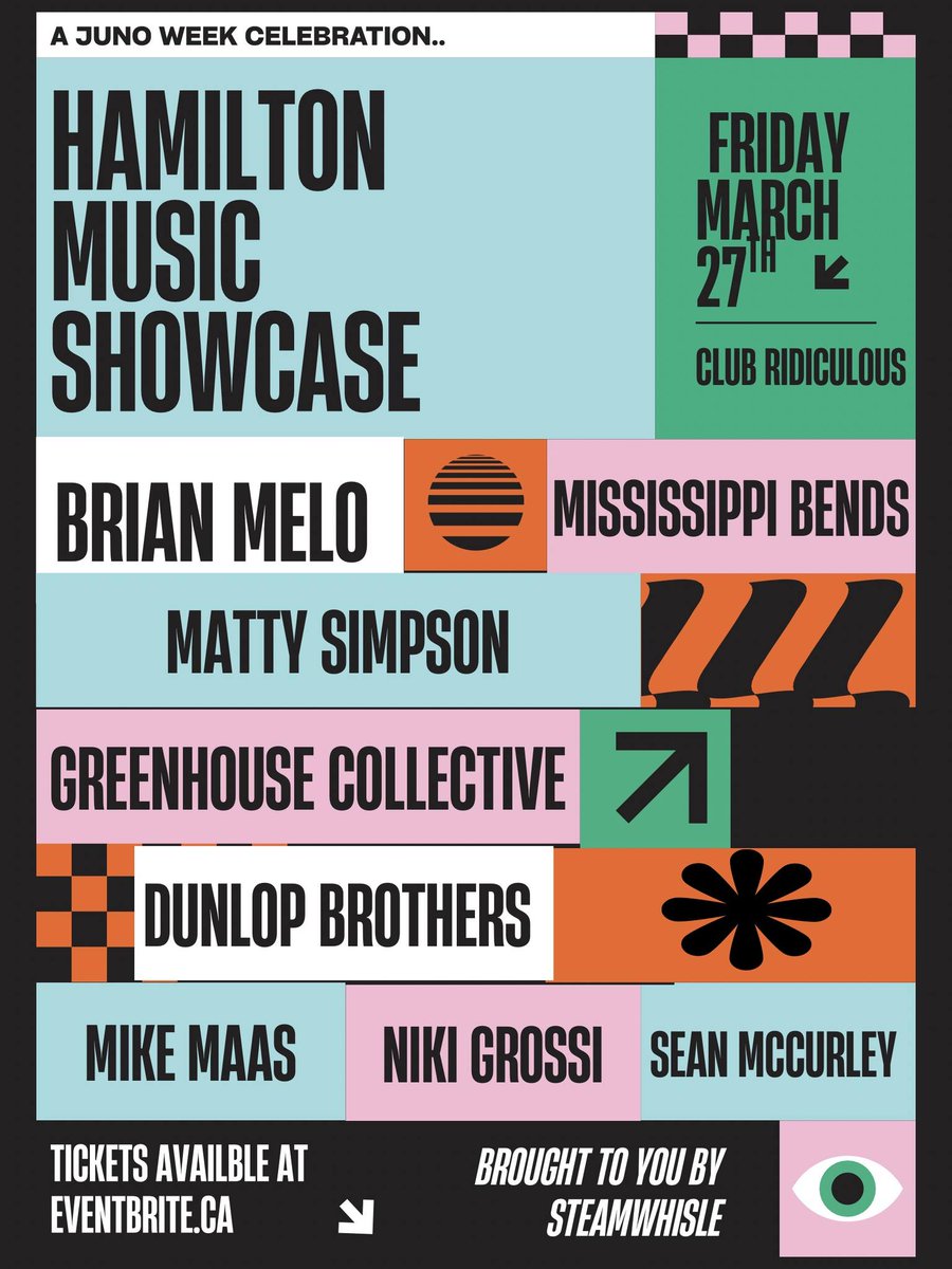 steelcitymusic's tweet photo. SCM: March 25, 2026, 1pm to 3pm; CFMU 93.3-INDI 101.5: March 27, 2026, 4pm to 7pm 
https://t.co/7X6UaNmhh8 #hamont
#hamontevents #JUNOS #junoevents #junoweek @GoGunnersmith @gunner101 https://t.co/Ue6jgelFwR