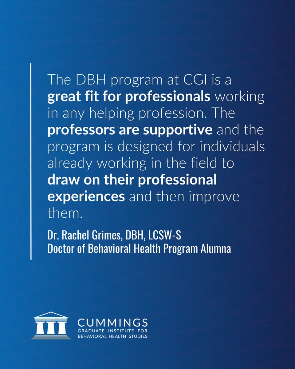 Cummings Graduate Institute tweet media