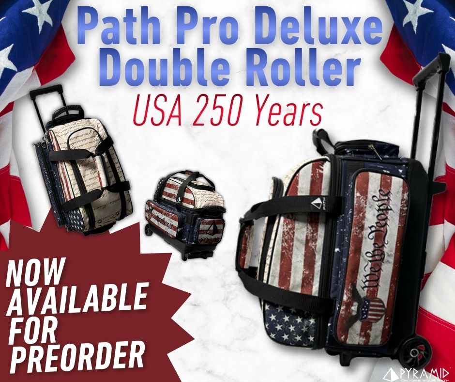 🦅🗽Independence, Freedom, America— All in One Bowling Bag!! 🗽🦅

ow.ly/Ly0q50YtBTq

Celebrate the 250th Anniversary of the United States of America with our all-new, Limited Edition Path Pro Deluxe Double Roller Design!
The Path Pro Deluxe Double Rollers are the best bags