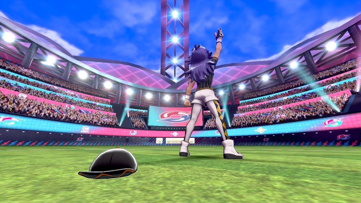 Glorious DayのChampion Time!
というのはこのダンデくんの決めゼリフです、ミクさんが登場した時にしていたポーズも(1、2枚目)

最後、ミクさんがボールを高く投げたのはダンデくんに勝利したあと、ダンデくんがキャップを投げ「チャンピオン タイム イズ オーバー！」というシーンのオマージュです。