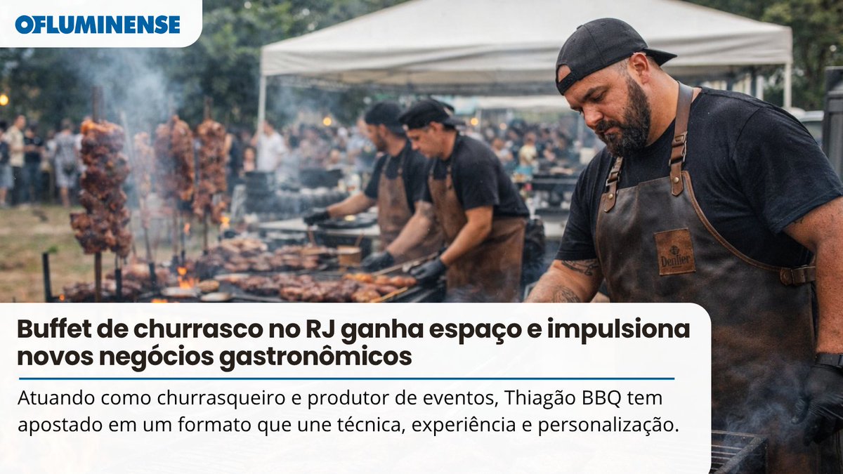 O_Fluminense's tweet image. O mercado de eventos e gastronomia no Brasil vive um momento de expansão, abrindo espaço para modelos de negócio mais especializados, como o buffet de churrasco.
Leia mais: ofluminense.com.br/buffet-de-chur…
#rj #bbq #churrasco #gastronomia