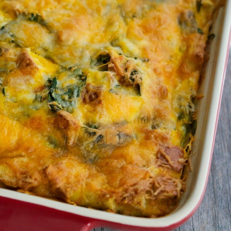 CarriesExpKtchn's tweet image. Spinach Artichoke Breakfast Strata made with Italian bread, fresh spinach, artichoke hearts, eggs, milk and shredded Cheddar Jack Cheese.

Recipe: carriesexperimentalkitchen.com/spinach-artich…
#BreakfastTime