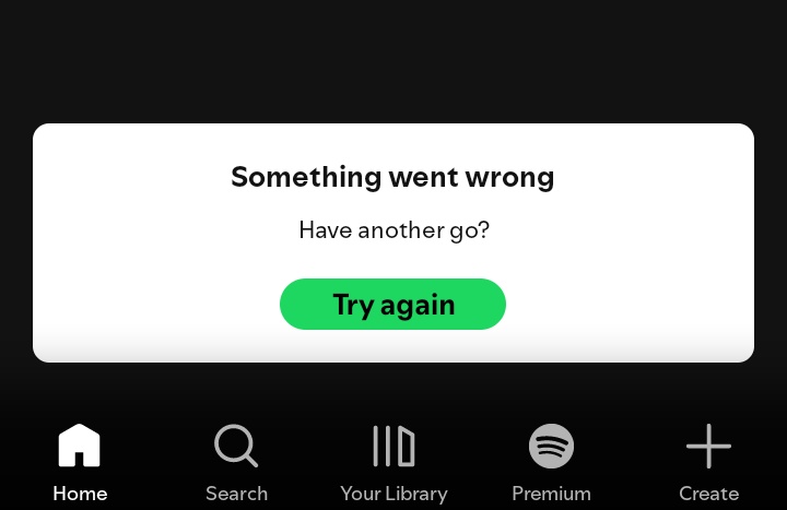 bieoceane's tweet photo. kakak" mau tanya dong...ini Spotify aku kenapa gak muncul lagunya yaa, something went wrong trss mohon bantuannya #zonauang #zonajajan https://t.co/ymUMeTa7ZW