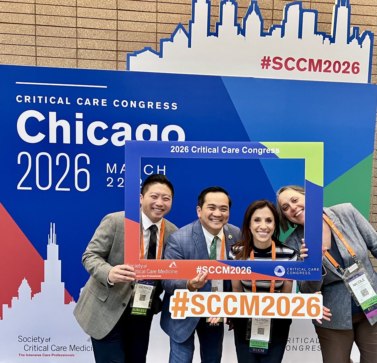 SCCM_Surgery's tweet photo. Welcome @SCCM  to #SCCM2026 Congress  ⁦@SCCM_Osteopathy⁩  ⁦@SCCMSOCAL⁩ ⁦@SCCM_Surgery⁩    ⁦@SCCM_CPP⁩ ⁦@SCCM_Research⁩ ⁦@SCCM_Neuro⁩ ⁦@SCCM_Pediatrics⁩ ⁦@SCCM_Anesth⁩   ⁦⁦@InTrainingSCCM⁩ https://t.co/cFRO0mEFhK