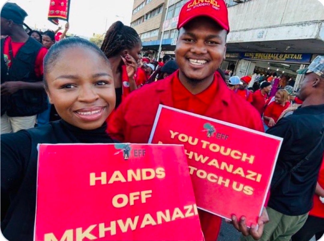 <a href="/MbuyiseniNdlozi/">Mbuyiseni Ndlozi</a> You did not mention any political party or any person by name but the EFF is busy attacking you. They used to March with placards with slogans like " you touch Mkhwanazi you touch us".
