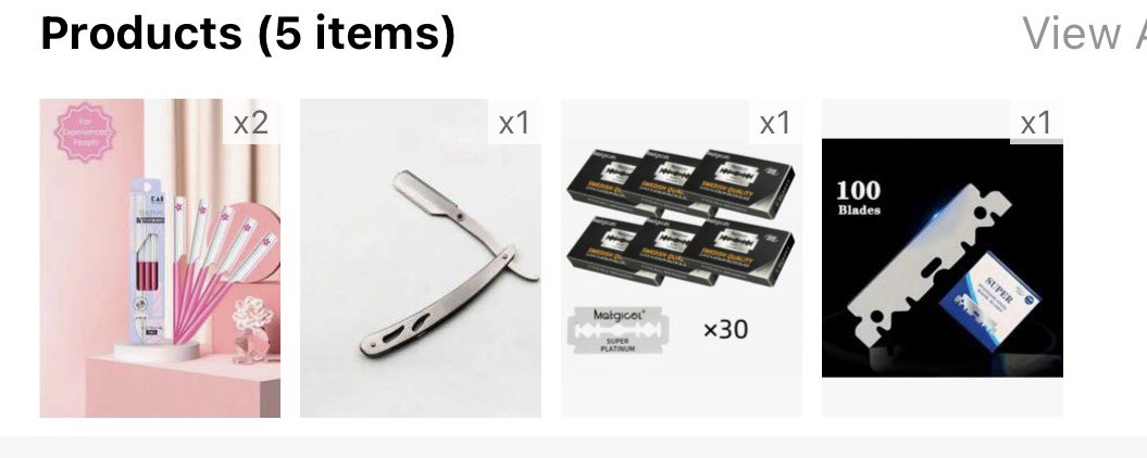 Allish444's tweet photo. I got $20 and bought new blades, when they come we are having a freak off.
#shtwt #shedtwt #blades #slittwt #selfharm #moothunt #moots #newmoots https://t.co/UYFFN6Dx6K