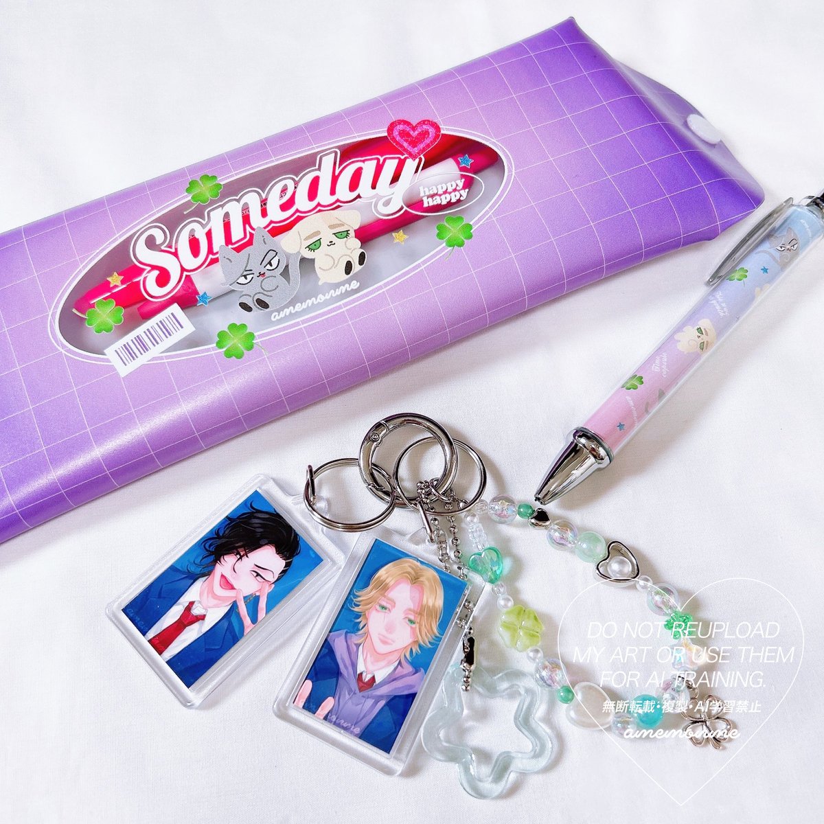 見本品にはなりますが、こちらのマブイラストチャームが一点だけ残っていたので、もしお迎え頂ける方いらっしゃれば、見本品価格でインテに持って行こうと思うので見て貰えると嬉しいです！