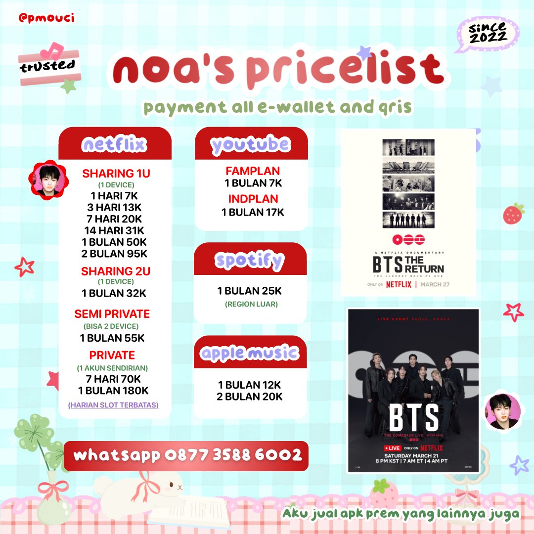 noa🪭 jual netflix yt cek pin tweet media