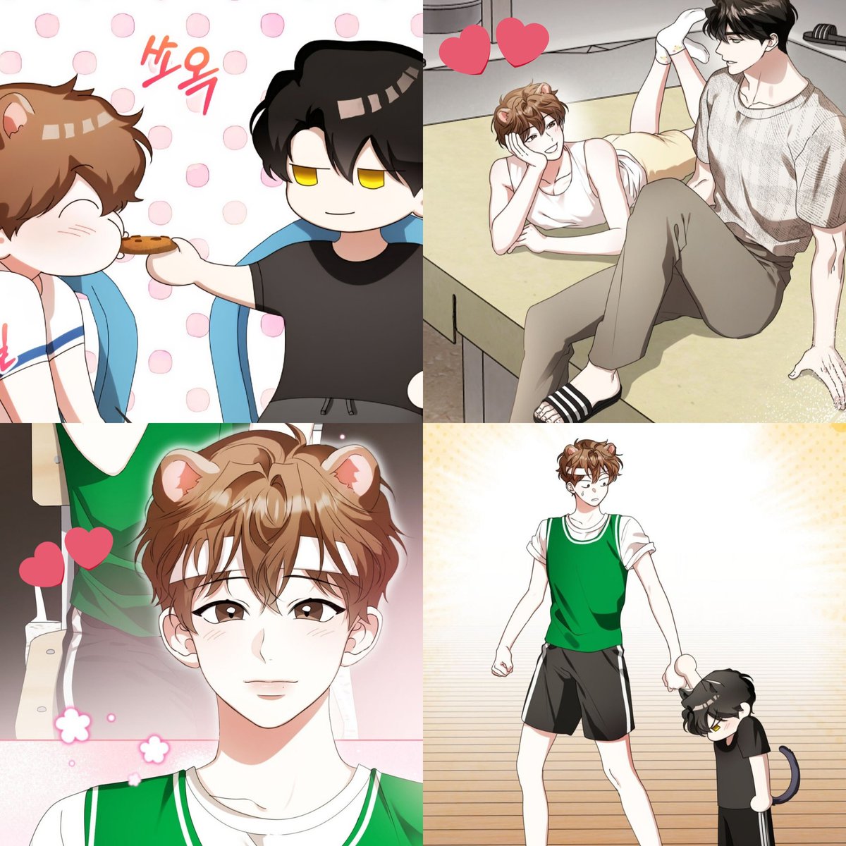 AR9197's tweet photo. Yoontae &amp; Jeongseo both like quiet places to live in the future what makes Jeongseo really happy 🥰 but who wasn't happy is Yoontae because he is jealous of the attention Jeongseo is receiving after looking so cute with his green uniform 🫣🤭😆💚 https://t.co/8QJQgw8d7t