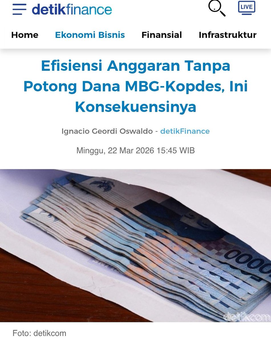 Dengan kantor pemerintahan tutup dan sekolah daring, tapi mbg dan kopdes ok gas, masih yakinkah kita alasannya efisiensi?