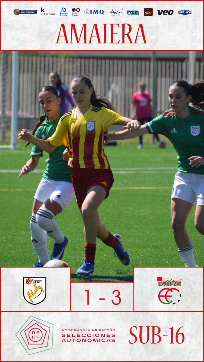 EFF_FVF's tweet photo. ❤️💚🤍𝗦𝗨𝗕-𝟭𝟲🤍💚❤️

🏆ESTATUKO TXAPELDUNAK GARAAAA!!!

😜 BERRIZ ERE!!

@FCF_CAT 1🆚 3 Euskadi
⚽ Uzuri Cadenato
⚽ Nerea Garcia De Eulate 
⚽Joane Gavilan

📺 https://t.co/LeJmvf0aq2

#BatzenGaituelako https://t.co/GqpSBC7cVc