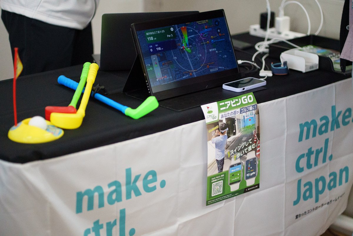 TOKYO INDIE GAMES SUMMIT 2026に『ニアピンGO カスタムクラブバージョン』を出展してきました！

たくさんの人にプレイしてもらえました！
さまざまな課題が見つかったので、次の展示に向けて改良を進めていきます！

 #TIGS2026 #AppleWatch #ニアピンGO