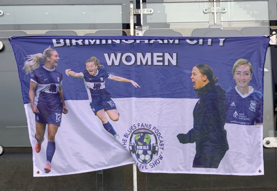 hels_68's tweet photo. So kind of @BCFCWomen remembering Maddy on their flag at today’s fixture against @sufc_women. Thank you @stephengill120
@SheffieldUnited
@MC8_Foundation
#twitterblades
#MC8 https://t.co/n1wKCPg4i3