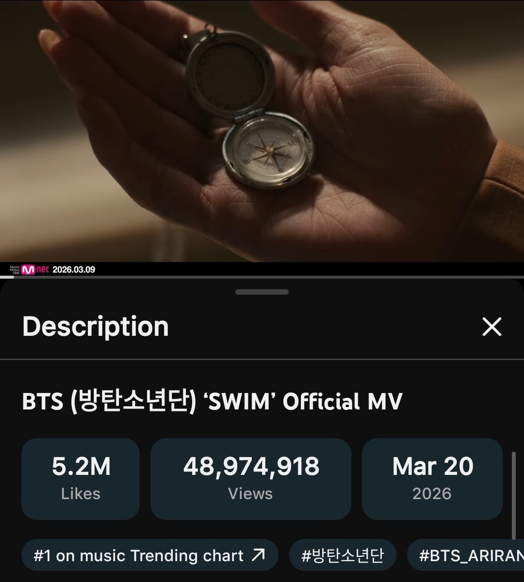 jmtokyos's tweet photo. 🚨 FALTA POUCO MAIS DE 1 MILHÃO PRO MV DE ‘SWIM’ ALCANÇAR 50 MILHÕES NO YOUTUBE 🚨

DÊEM STREAM LÁ, NÃO ESQUEÇAM DE LÁ!

Recomendação de playlist 👇🏻
https://t.co/Q3tdL2x6KB https://t.co/9RWNvQrZfc