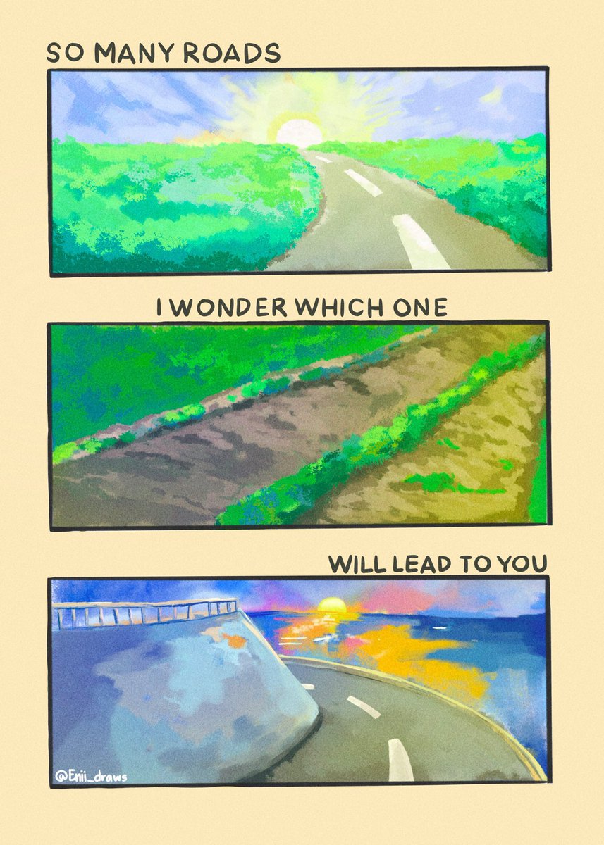 Enii_draws's tweet photo. So many roads💕 https://t.co/Z3VePs4nYb