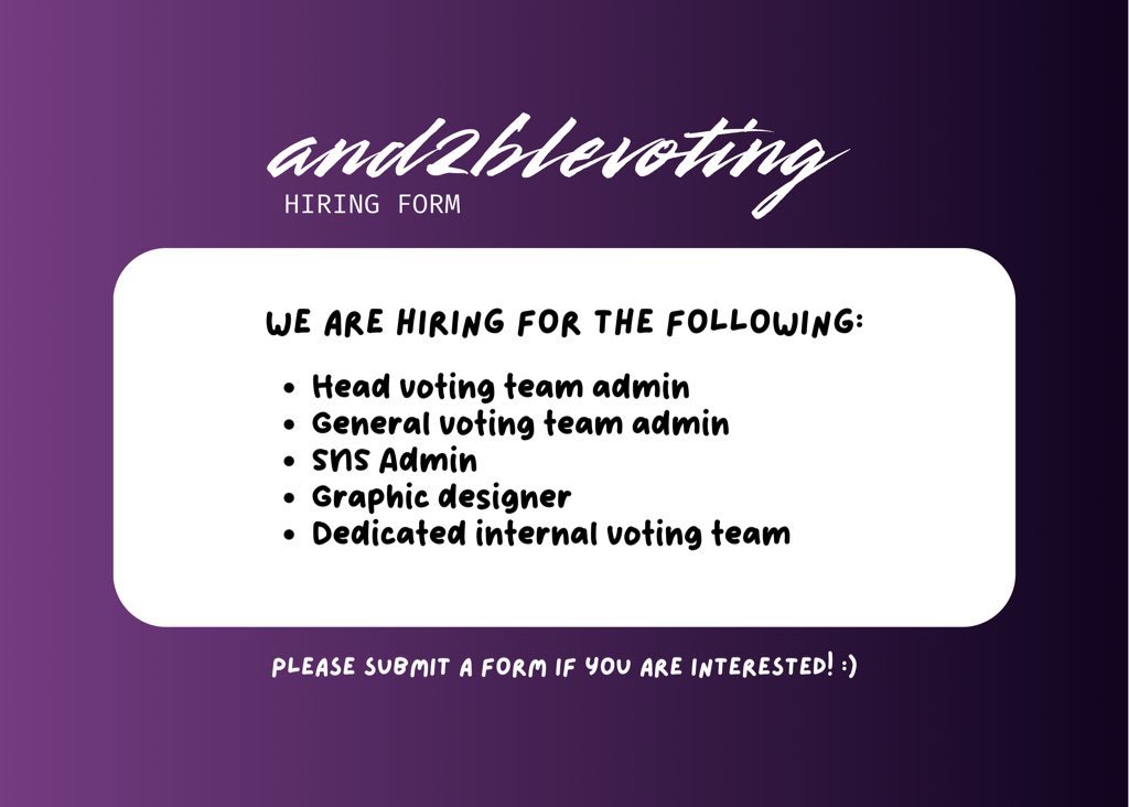 AND2BLE VOTING tweet media