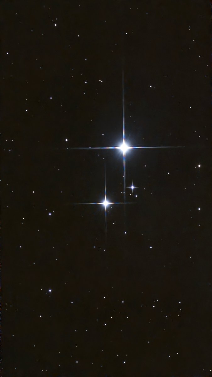 Alcor and Mizar in the constellation Ursa Major. The classic pair for ...