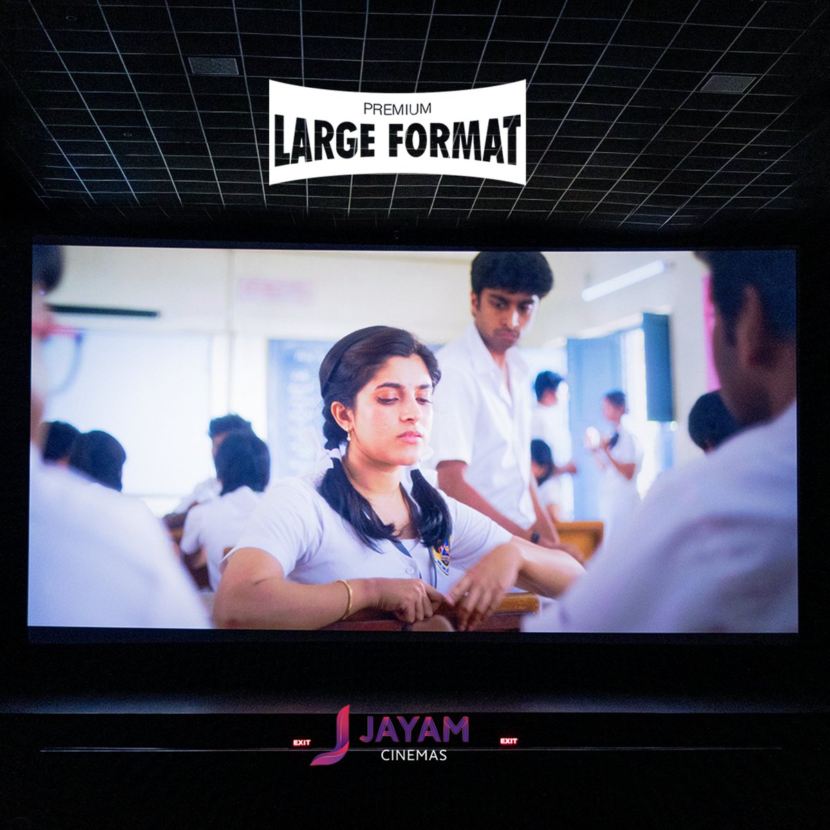 JayamCinemas's tweet photo. Experience Youth in PLF 🔥
Feel cinema in premium way @jayamcinemas
#youth #kenkarunas #premiumlargeformat
#JayamCinemas #gobichettipalayam https://t.co/RZcJVgeHS1