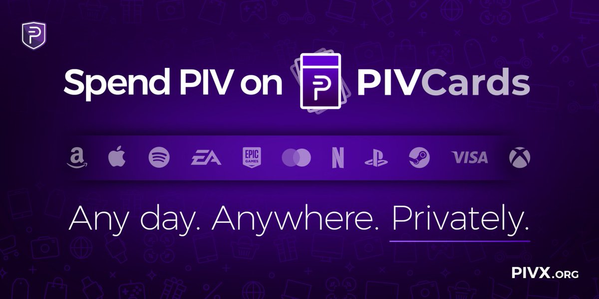 _PIVX's tweet image. Some say you can't live off of crypto. Really? 

Need groceries? cards.pivxla.bz 🛒
Need gas?             ⛽️
Need a treat?       🍬
Need to travel?    ✈️ 

Pay Privately With PIVCards 

#PIVX #PIVXLabs