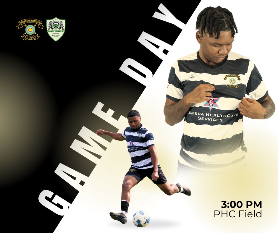 phc_zebras's tweet photo. GAME DAY⚽️
Zebras will be looking to keep pressure on the league-leaders as they take on neighbors, Paget, at Stadium Lane today. With just 2 games to go, can Zebras push the title challenge to the last day?
See you at PHC. 
#WeArePHC #PHCZebras #ZebraNation #PlayForMarco https://t.co/K1r89zDkAh