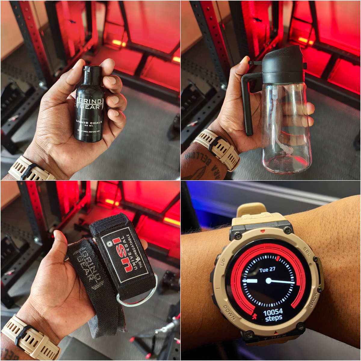 Abhirajputfit's tweet photo. i've been training for years and here are 10 practical gears i use in my fitness journey (they help alot)

1) air fryer because it gives clean yet fast meals that helps alot in maintaining a calorie deficit

2) amazfit t-rex 2 for tracking sleep and steps without paying obnoxiously high price for a watch.

3) lifting straps so my forearms don't give out before my back does during heavy pulls. 

4) measuring cups and a kitchen weighing scale because eyeballing portions is why people stay stuck wondering why the scale isn't moving.

5) a basic body weight weighing machine that's accurate so i'm not guessing my progress based on how i feel that morning.

6) a frother to make coffee, mix whey protein, creatine and pre-workout.

7) an oil sprayer so i can cook without pouring half a bottle into the pan.

8) ankle straps for cable work. 

9) liquid chalk so your hands don't slip mid-set. 

10) barefoot shoes if you care about foot health and natural movement.

none of this is super expensive and also none of it is essential day one.

but over time, these small tools add up to less resistance between you and the work.

that's what matters. not the gear itself, but whether it helps you stay in the game longer.

because fitness isn't about having the best equipment. it's about reducing the excuses until there's nothing left between you and the effort.