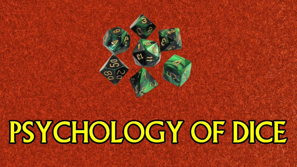 The types of dice you use mean more than the numbers! How have you used dice differently?
youtu.be/yj-rpP2QUV4 #boardgamegeek #ttrpg #tabletoprpg #tabletopgaming #tabletopgames