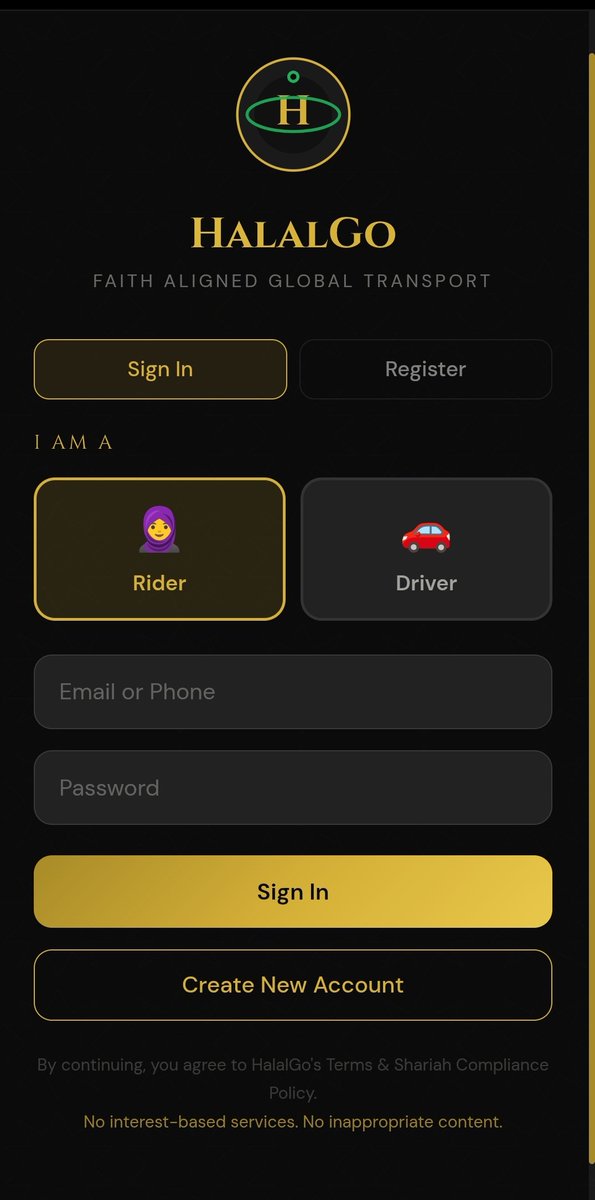 HalalGo Faith-Aligned Global Transport App tweet media