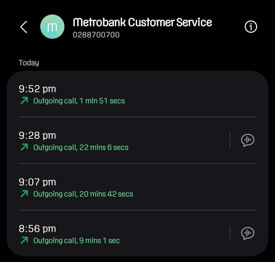 00jklr's tweet photo. @metrobankcardph ang tagal sumagot ng CS nyo. Saka bakit nagdrop call? Imposible sa end ko may prob kasi nung kay @eastwest 10 minutes lang solve na problema ko. So sino may problema? Parang sarap ipacut ng metrobank ko na CC. https://t.co/VxN3tMsvB7