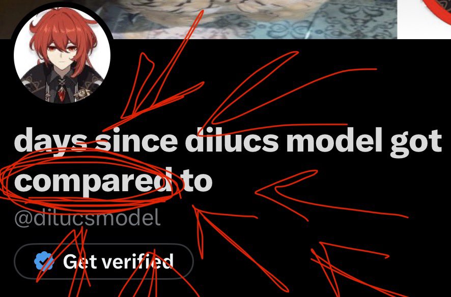 days since dilucs model got compared to tweet media