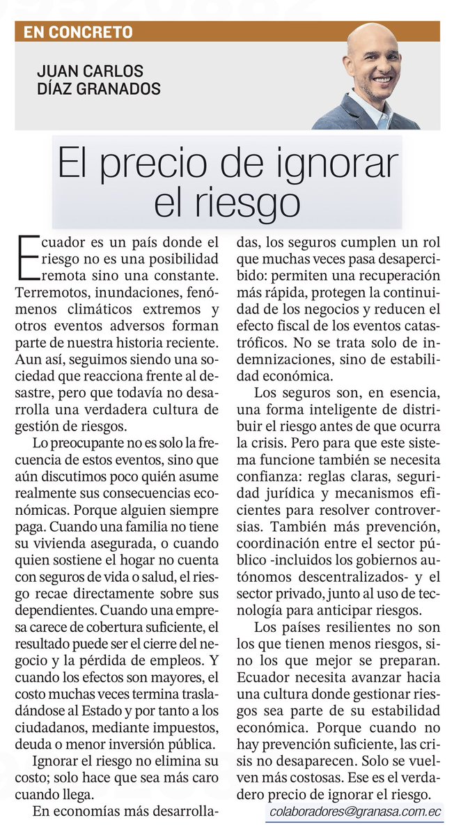 Juan Carlos Díaz Granados tweet media